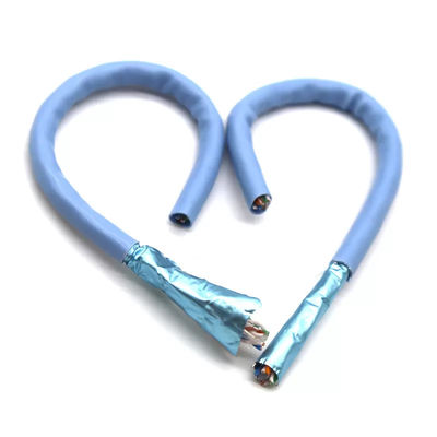 0.58mm FTP OFCのコンダクターCAT6Aネットワーク ケーブルのHDPE適用範囲が広いポリ塩化ビニールの外装